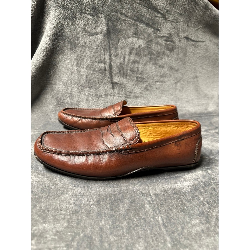 Tommy Bahama Penny Loafer Men Brown Leather Good Casual Slip On Shoes
